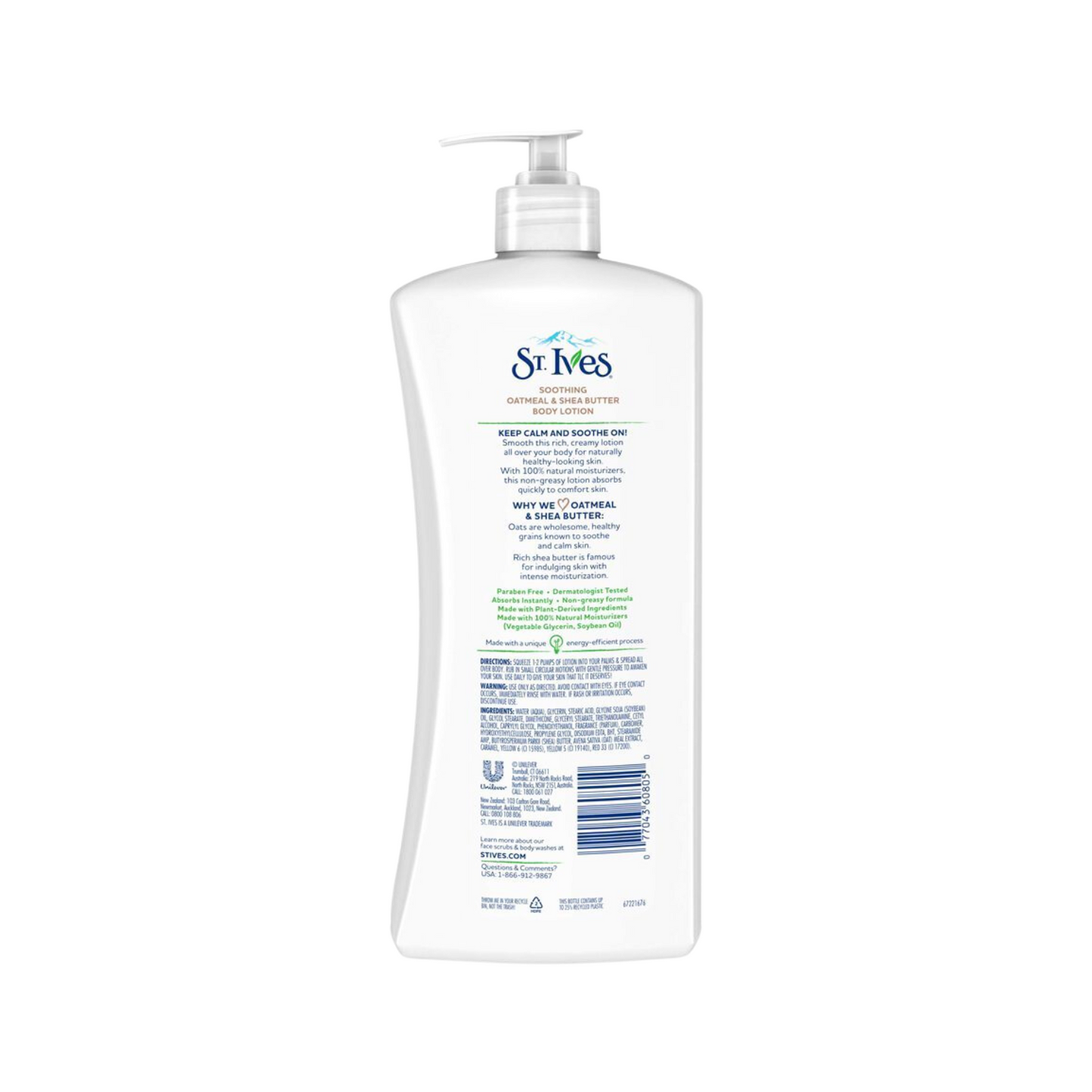 St. Ives Soothing Body Lotion Oat Meal & Shea Butter 621 ml