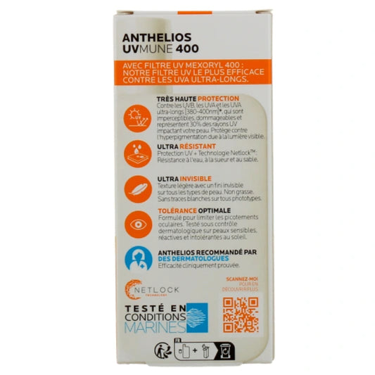 La Roche Posay Anthelios UVMune 400 Tinted Fluid SPF50+ 50 ml Broad Spectrum Sun Protection & Natural Tint (K Beauty)