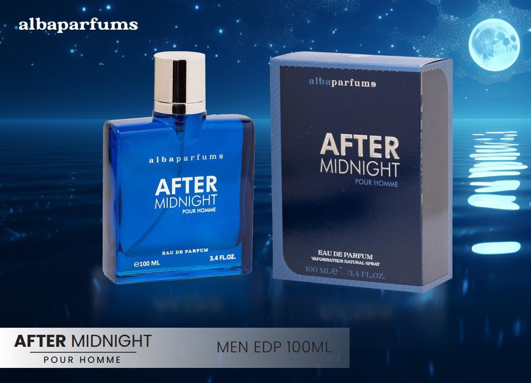 Alba Perfumes Albaparfums After Midnight Pour Homme Eau de Parfum 100ml - Long Lasting Original Bold Masculine Fragrance for 
