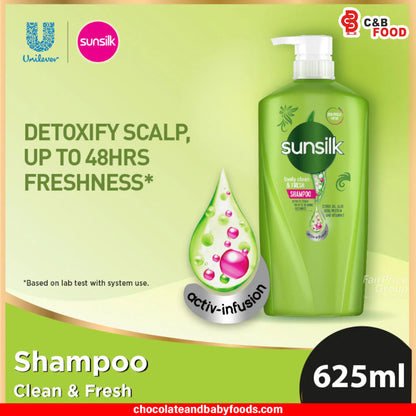 Sunsilk Lively Clean & Fresh Shampoo 625ml