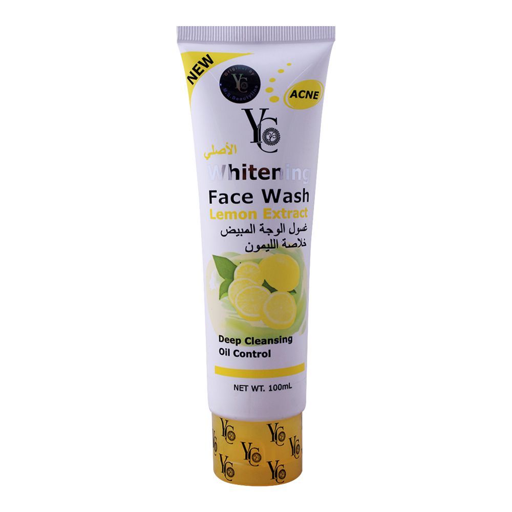 YC Whitening Face Wash with Lemon Extract 100 ml Brightening & Oil Control