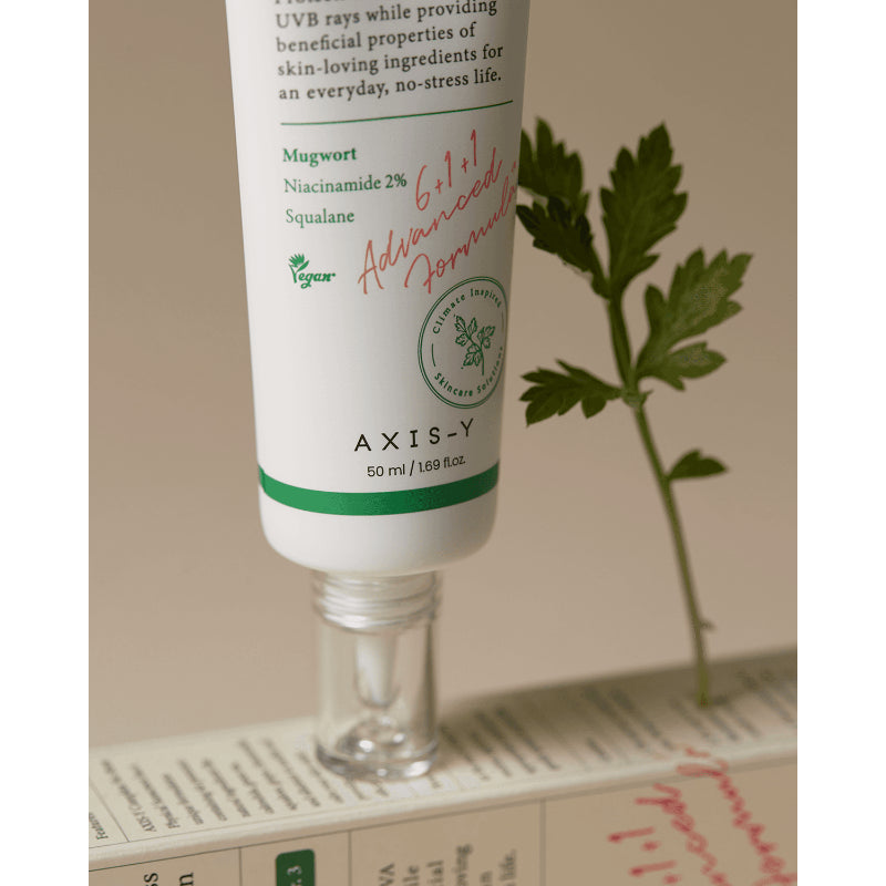 AXIS-Y Complete No Stress Physical Sunscreen 50 ml Broad-Spectrum SPF Protection & Gentle Care (K Beauty)