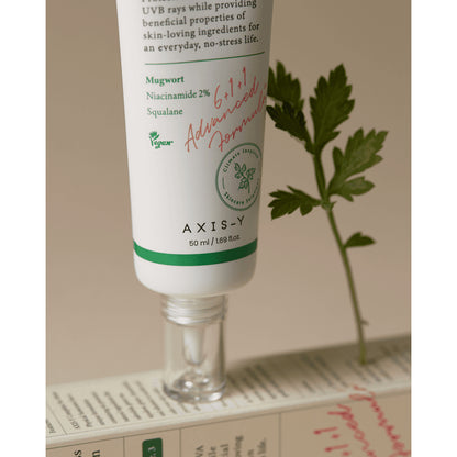 AXIS-Y Complete No Stress Physical Sunscreen 50 ml Broad-Spectrum SPF Protection & Gentle Care (K Beauty)