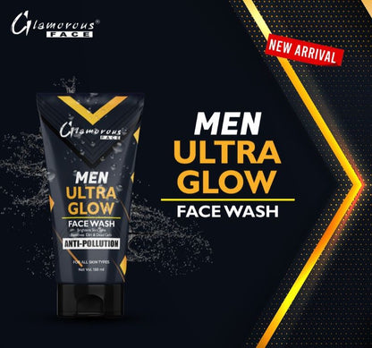Glamorous Face Men Ultra Glow Face Wash Anti-Pollution