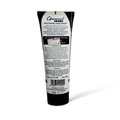 Glamorous Face Oil Control Whitening Bamboo Charcoal Face Wash 100gm