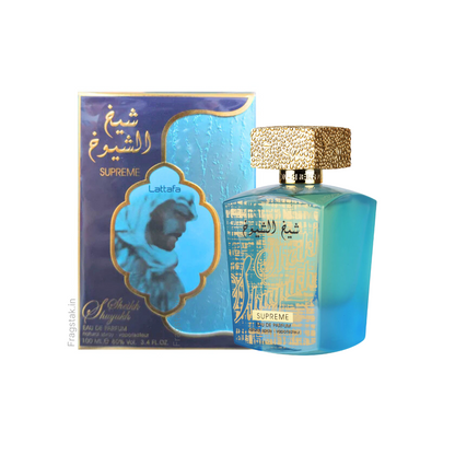 Lattafa Sheikh Al Shuyukh Supreme Eau de Parfum 100ml - Long Lasting Original Bold Woody Masculine Fragrance for Men