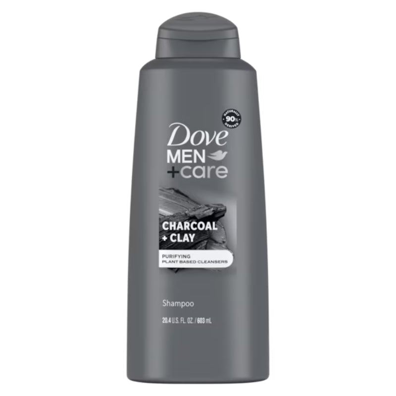 Dove Men+Care Charcoal + Clay Shampoo 603ml Deep Cleansing & Stronger Hair
