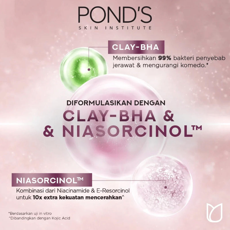 PONDS Pond’s Bright Miracle Ultimate Pore Clear CLAY-BHA Facial Scrub 100g