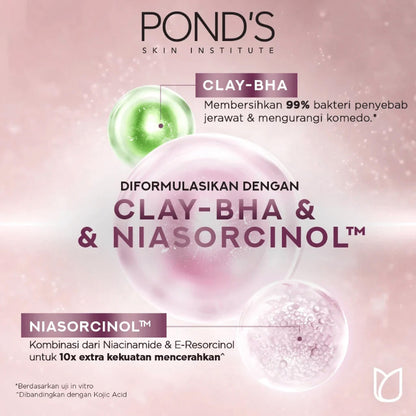 PONDS Pond’s Bright Miracle Ultimate Pore Clear CLAY-BHA Facial Scrub 100g