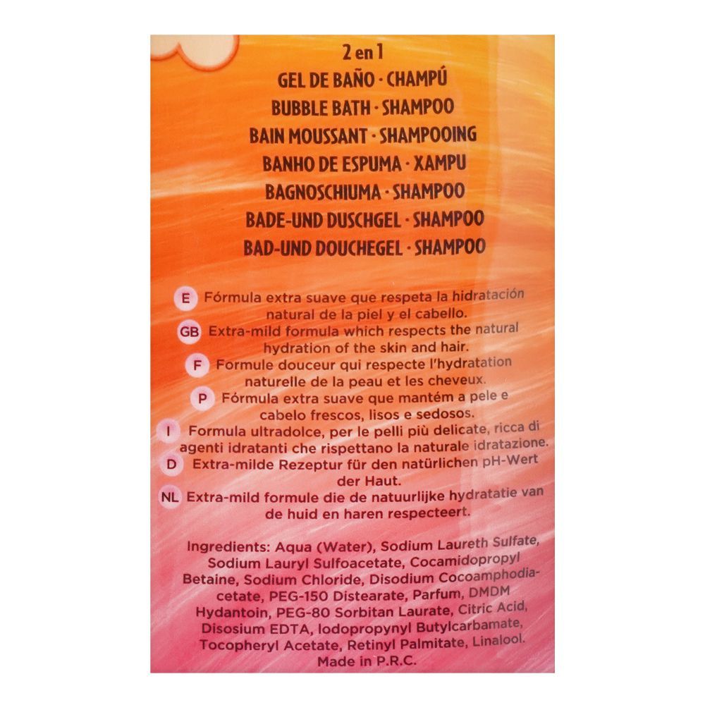 Lorenay Trolls 2-in-1 Bubble Bath & Shampoo 475ml - Gentle Kids Hair & Body Wash for Soft Cleansing, Tear-Free Formula, Fun B
