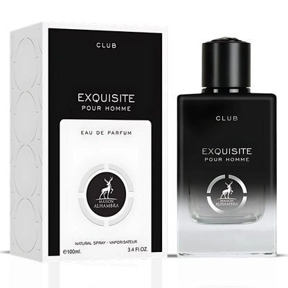 Exquisite Club Pour Homme Eau De Parfum Spray 100ml by Maison Alhambra Long-Lasting Elegant & Masculine Fragrance