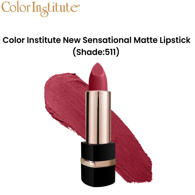 Color Institute New Sensational Matte Lipstick (Shade:511)