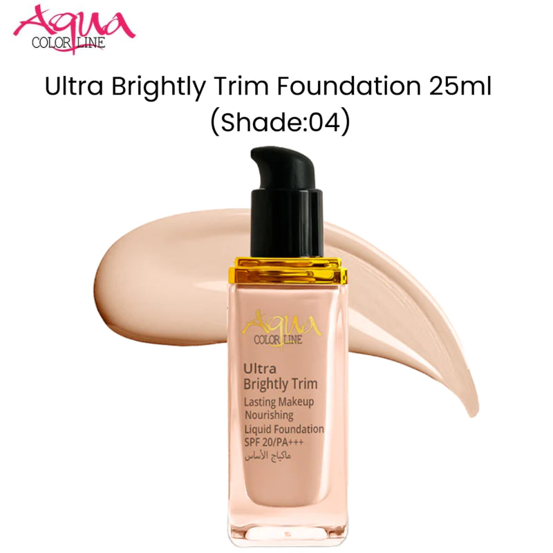 Aqua Color Line Ultra Brightly Trim Foundation 25ml (Shade:04)