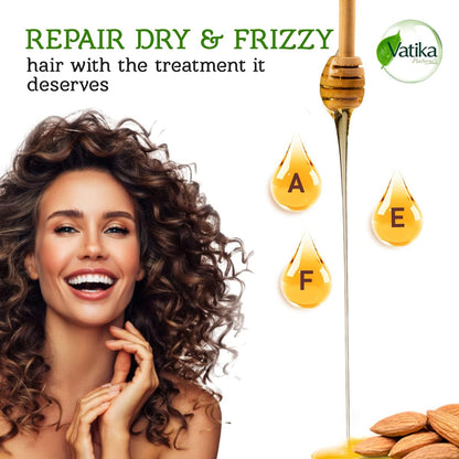 Vatika Naturals Almond & Honey Moisture Treatment Oil Replacement 200ml For Dry & Frizzy Hair