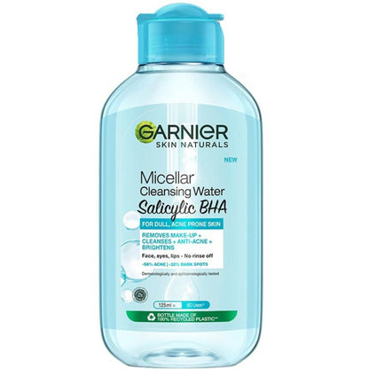 Garnier Salicylic + BHA Micellar Cleansing Water for Acne Prone Skin 125ml