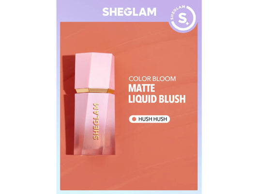 Sheglam Color Bloom Liquid Blush in Shade Hush Hush 5.2 ml Natural Flush & Long-Lasting Glow