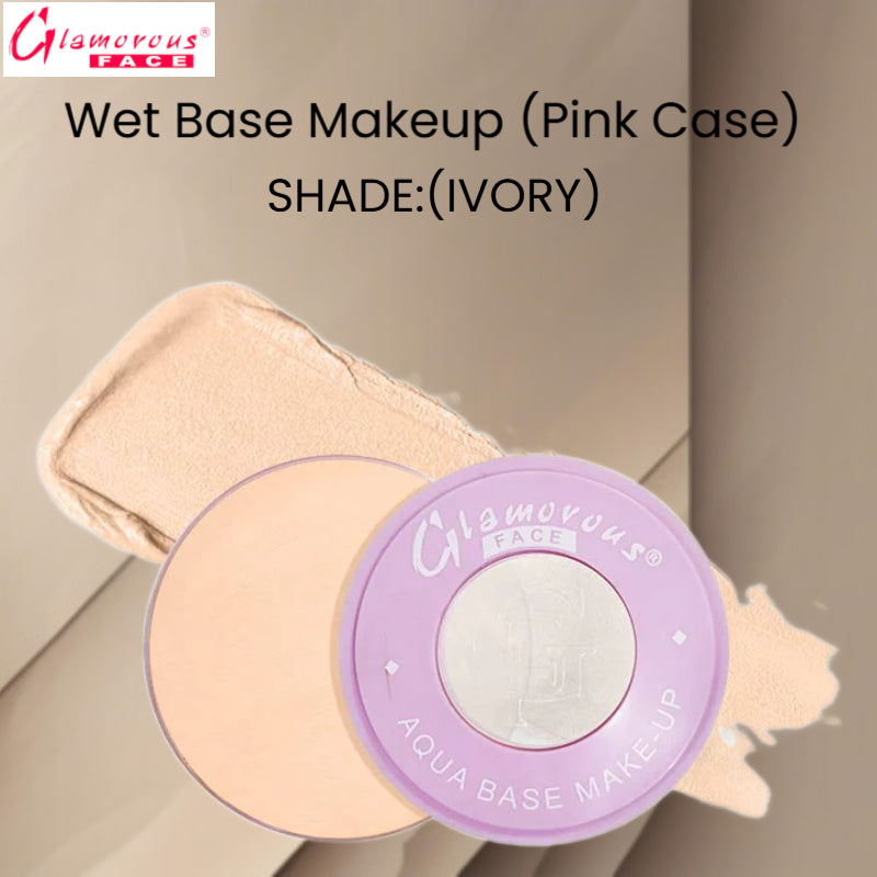 Glamorous Face Wet Base Makeup (Pink Case) (SHADE:IVORY)