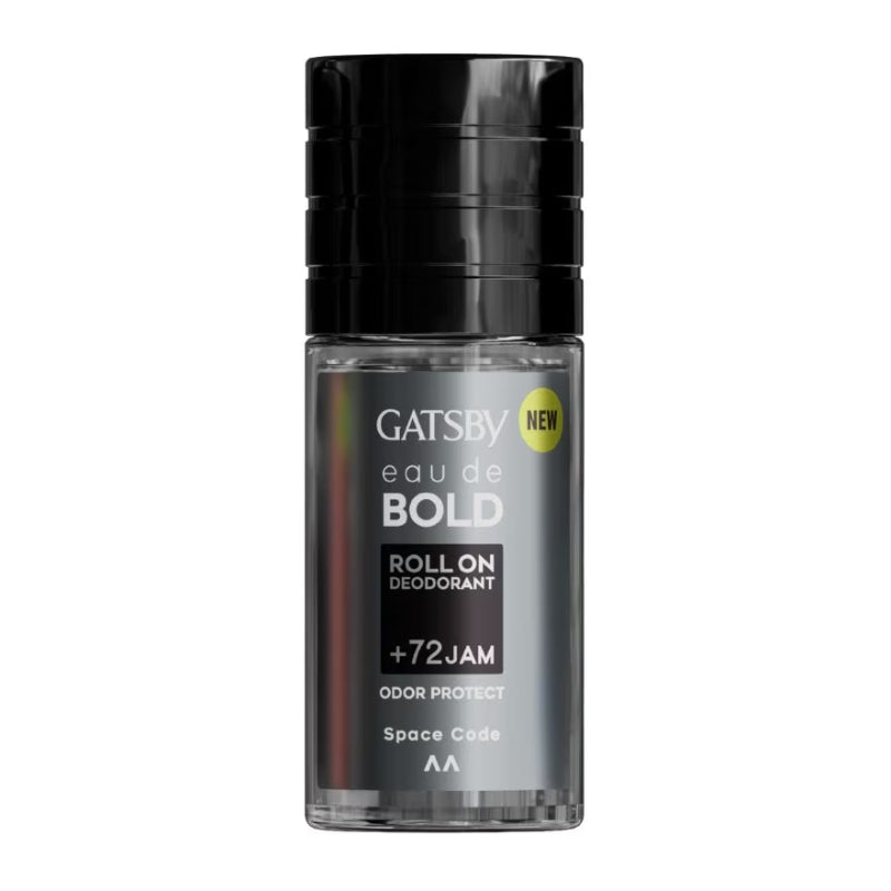 Gatsby Eau de Bold Roll-On Deodorant – 72H Odor Protection Space Code