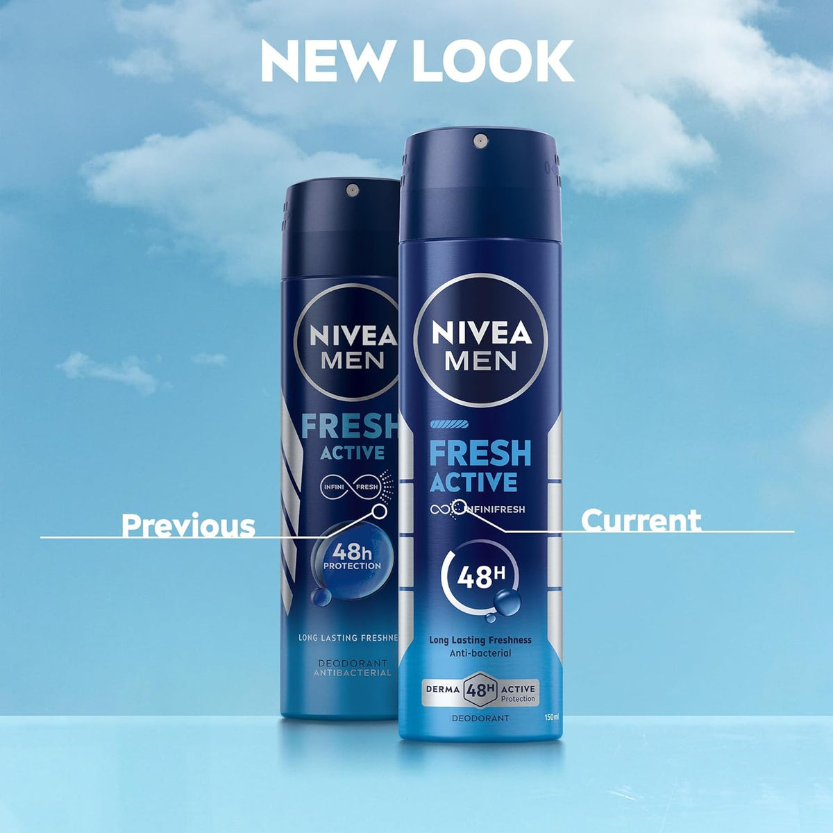 Nivea Men Fresh Active Infini Fresh 48H Anti-Bacterial Deodorant Spray 150ml