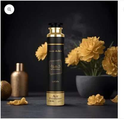 Lattafa Khamrah Air Freshener 300ml - Original Long Lasting Arabic Fragrance Spray