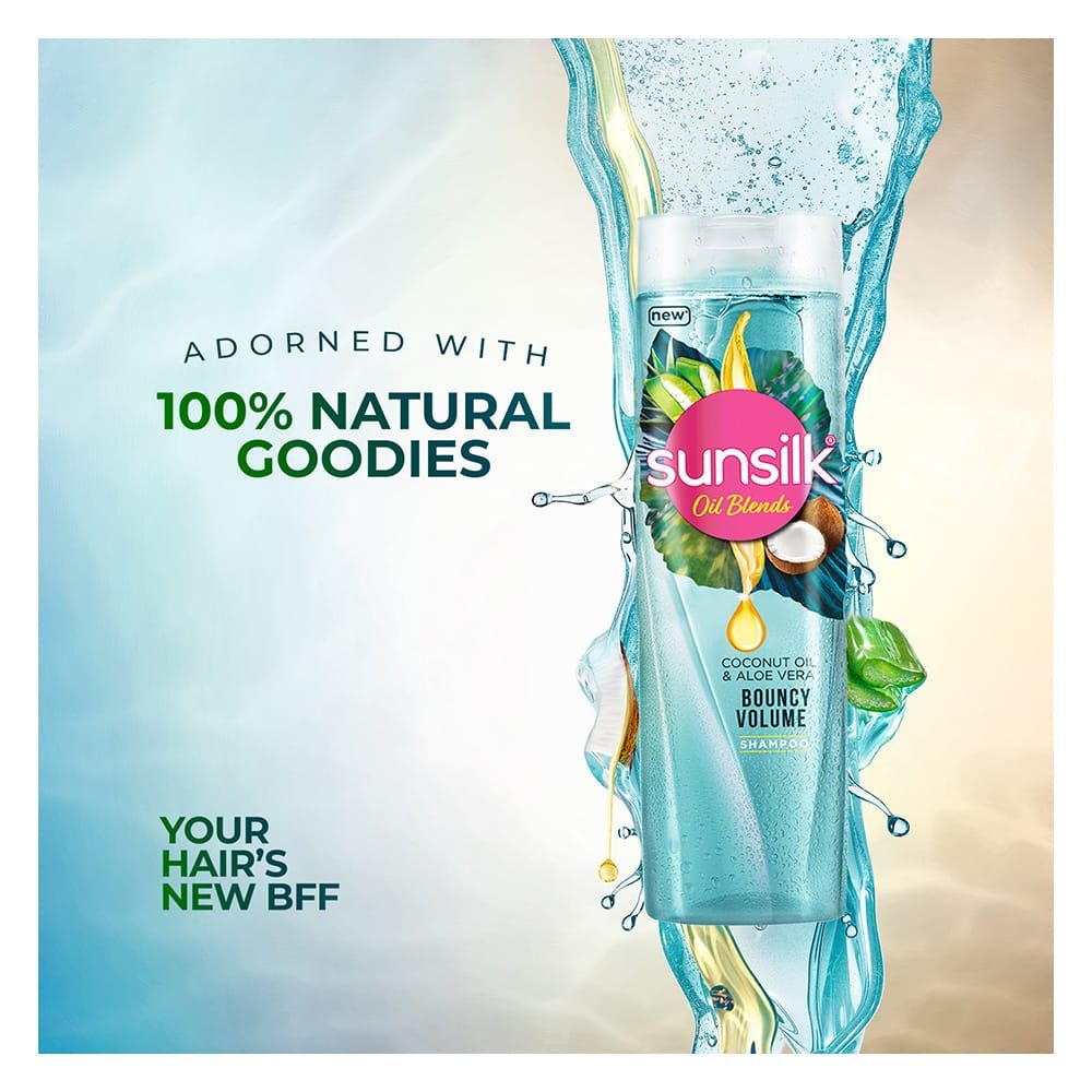Sunsilk Coconut Oil and Aloe Vera Bouncy Volume Shampoo 380ml