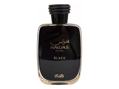 Rasasi Hawas Black Eau de Parfum Spray for Men 100ml Long-Lasting Bold & Masculine Fragrance