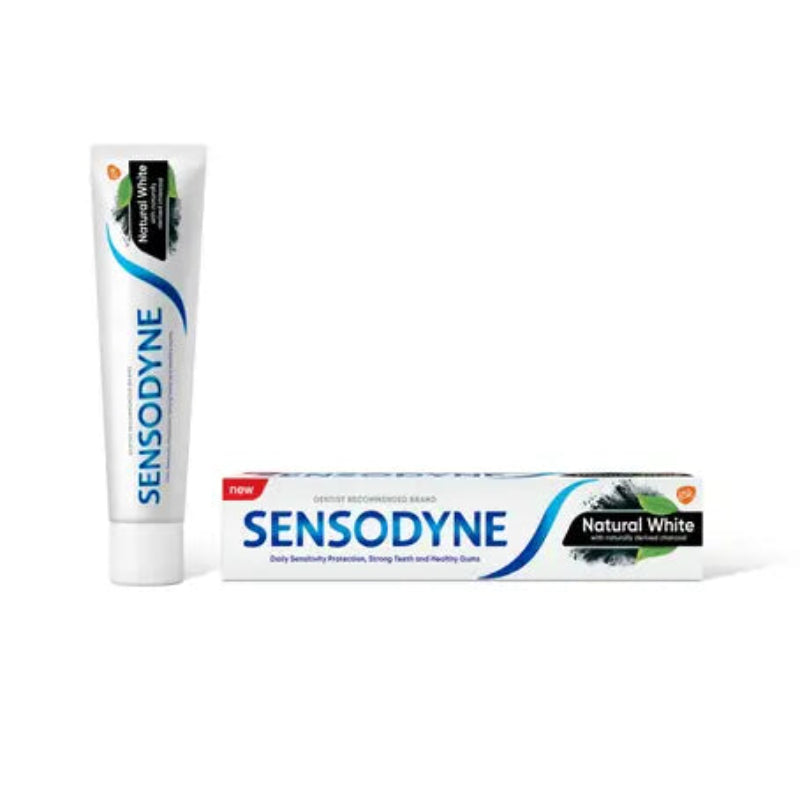 Sensodyne Natural White Fluoride Toothpaste 75ml Gentle Whitening for Sensitive Teeth