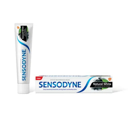 Sensodyne Natural White Fluoride Toothpaste 75ml Gentle Whitening for Sensitive Teeth