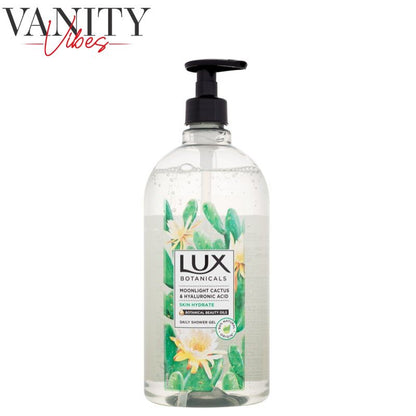 Lux Botanicals Moonlight Cactus & Hyaluronic Acid Daily Shower Gel 750ml Hydrating & Softening Skin