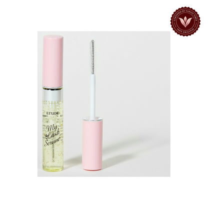 ETUDE My Lash Serum 9 g product detail on white background with Vanity Vibes badge