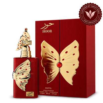 Riiffs Hoor bottle and box with Vanity Vibes seal