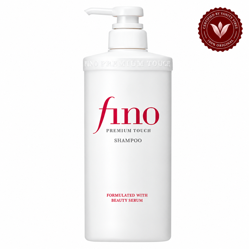 Shiseido Fino Premium Touch Shampoo 550 ml with Vanity Vibes seal
