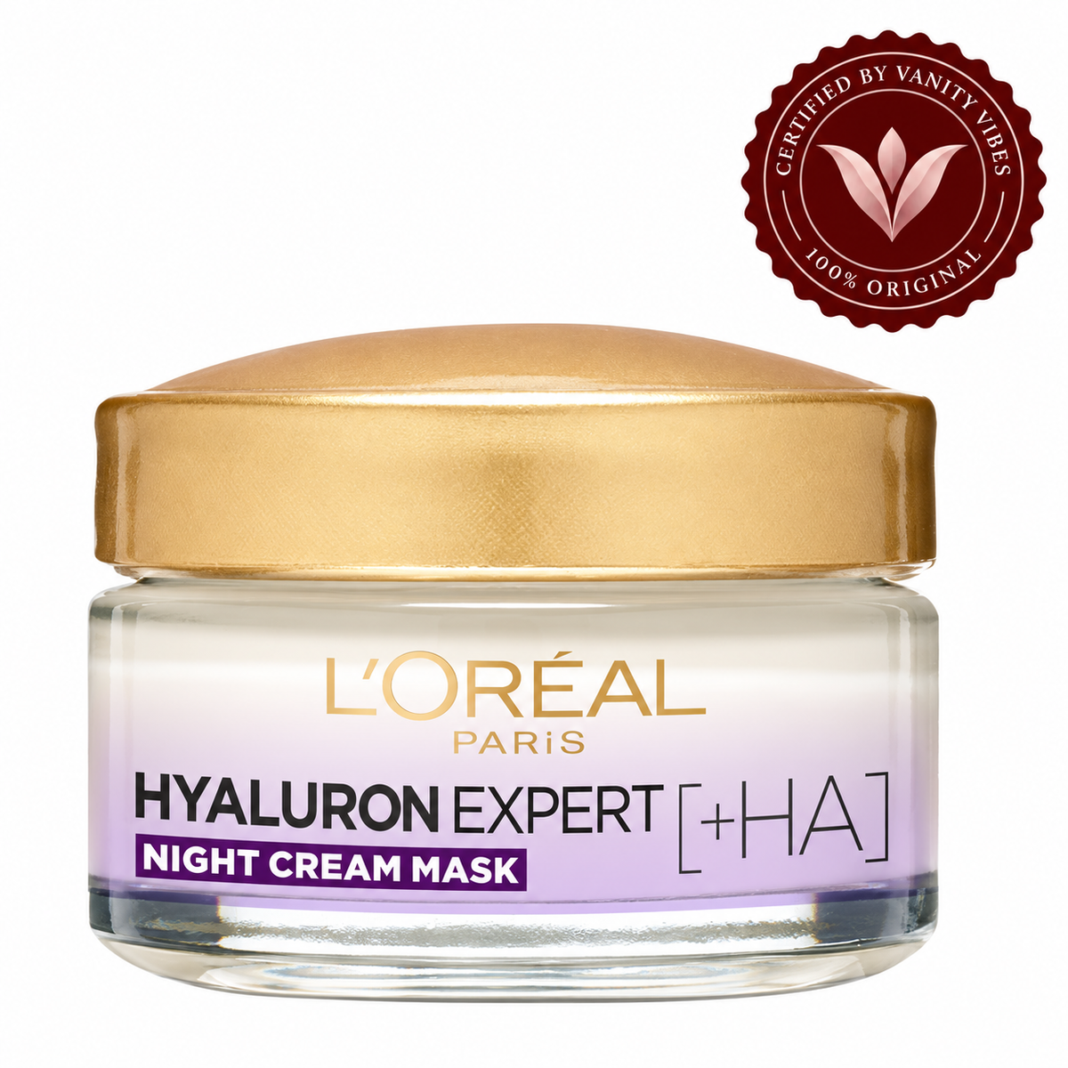 L’Oréal Paris Hyaluron Expert Replumping Moisturizing Night Cream 50ml gallery image with Vanity Vibes stamp