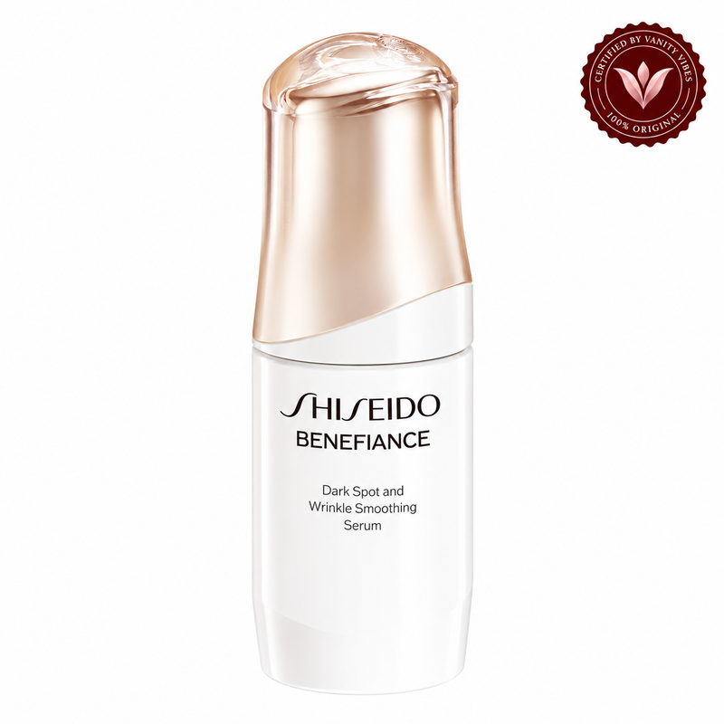 Shiseido Benefiance Dark Spot and Wrinkle Smoothing Serum 30 ml with Vanity Vibes seal