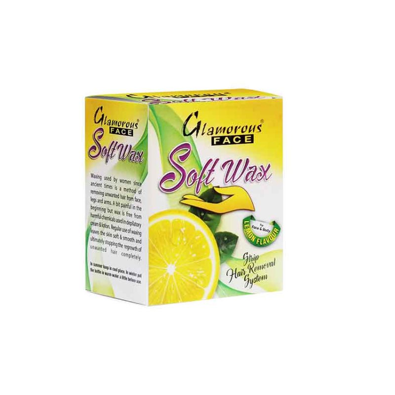 Glamorous Face Soft Wax 200 gm (Lemon)