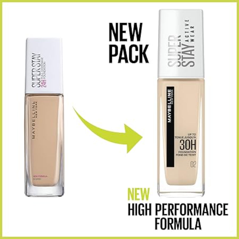 Maybelline New York Super Stay 30H Active Wear Foundation (10 Ivory)