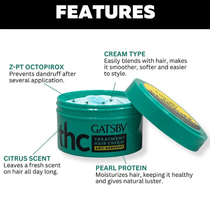 Gatsby Anti Dandruff Treatment Hair Cream 125g