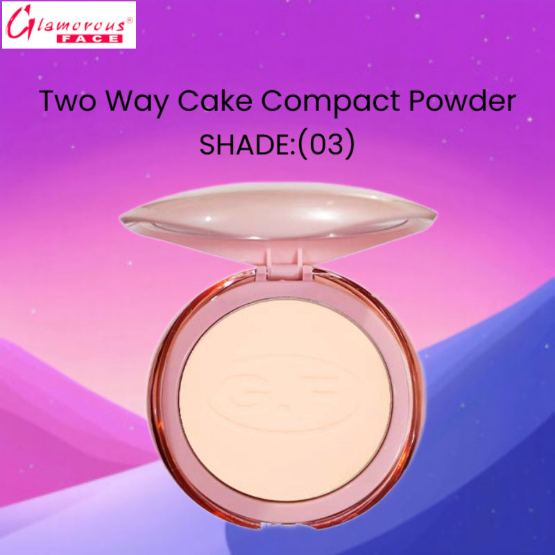 Glamorous Face Two Way Cake Compact Powder (Shade:03)