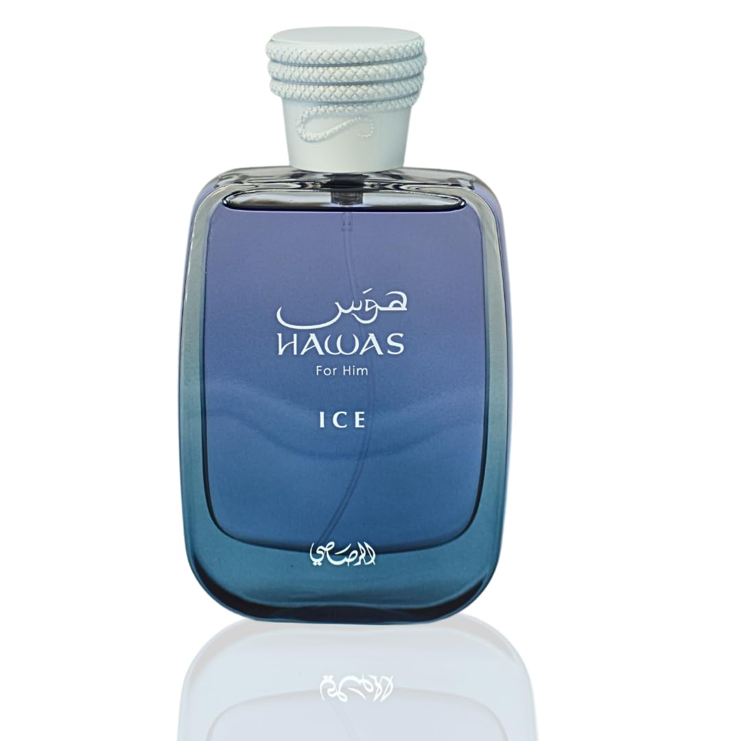 Rasasi Hawas Ice Eau De Parfum Spray for Men 100ml Refreshing & Long-Lasting Masculine Fragrance