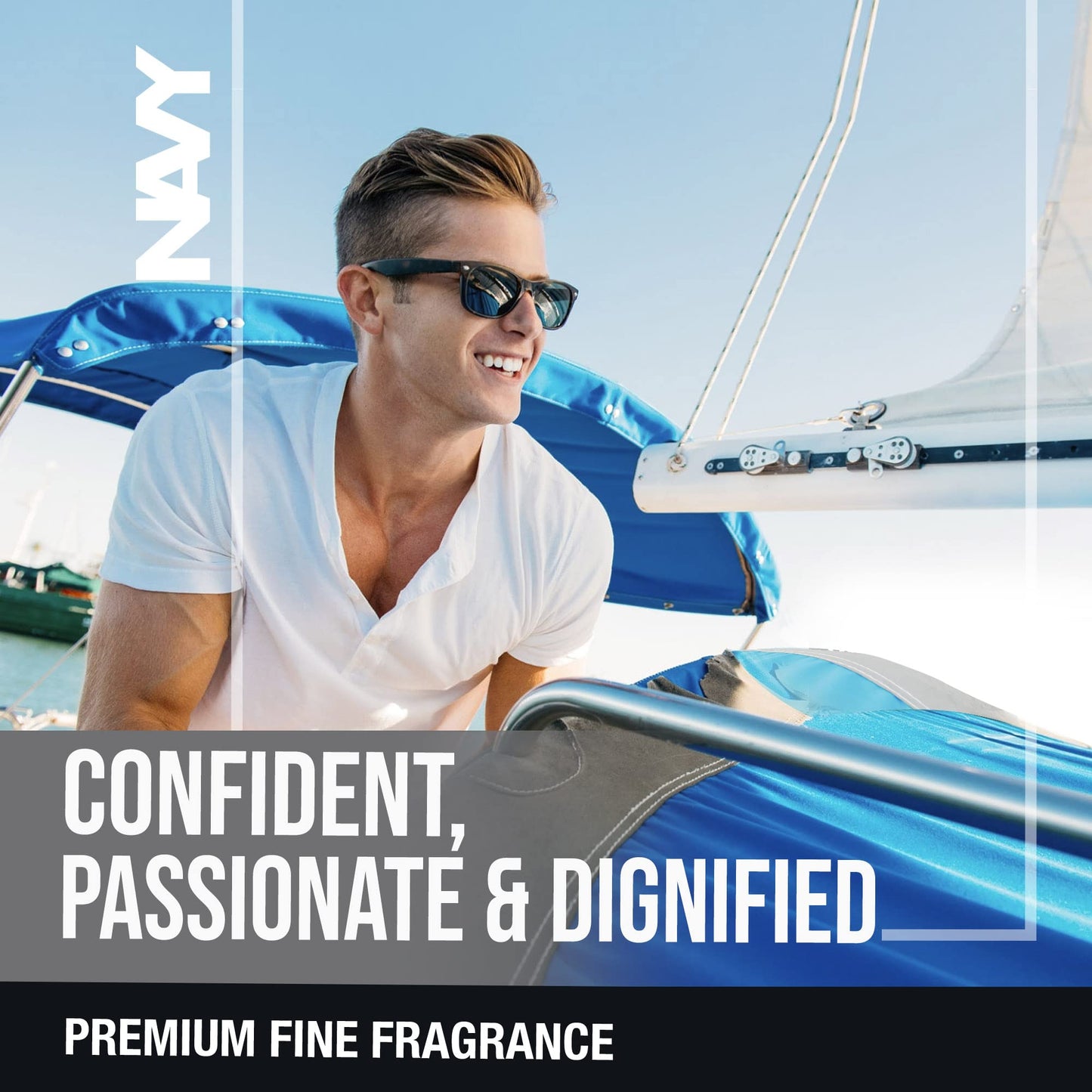 Navy by Yardley Eau de Toilette for Men 100ml - Fresh Marine Aquatic Fragrance Perfume with Long Lasting Masculine Scent, All
