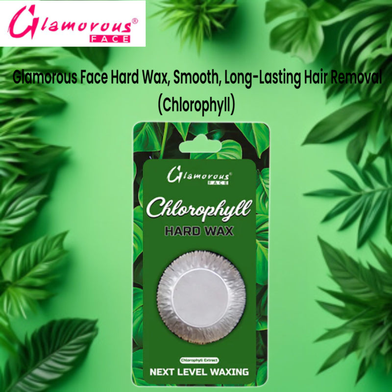 Glamorous Face Hard Wax, Smooth, Long-Lasting Hair Removal (Chlorophyll)