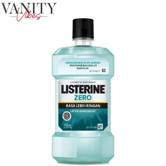 Listerine Zero Mouthwash 250ml Alcohol Free Fresh Breath & Gum Care