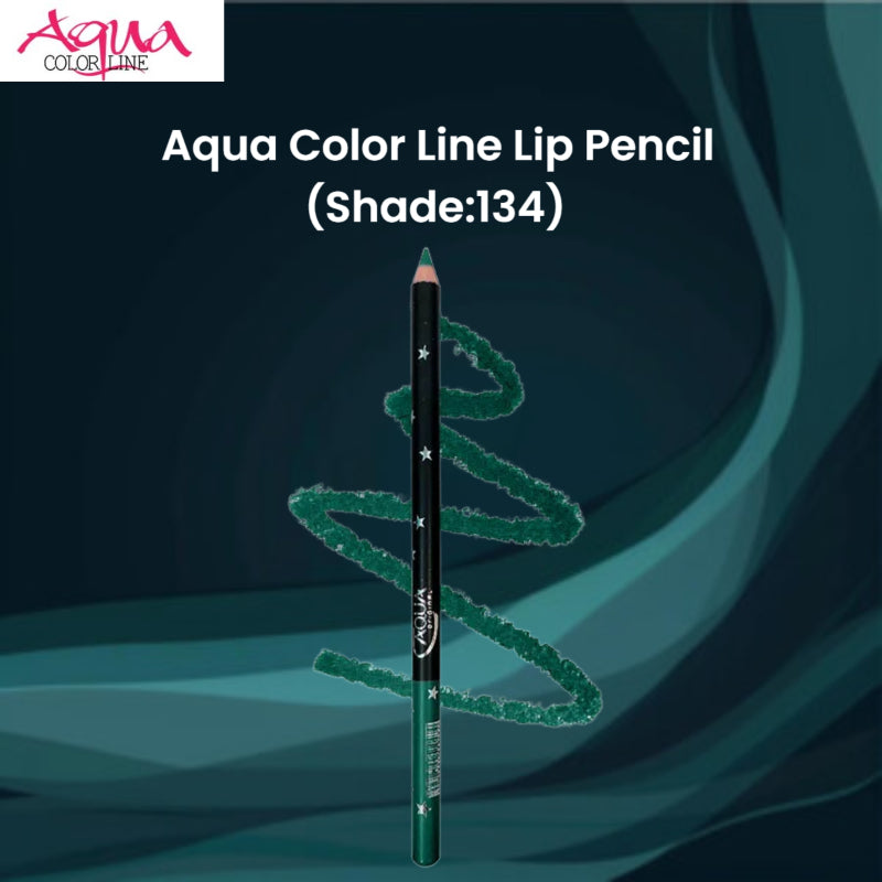 Aqua Color Line Lip Pencil (Shade:134)