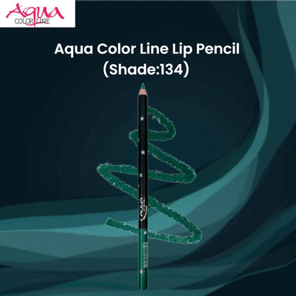 Aqua Color Line Lip Pencil (Shade:134)