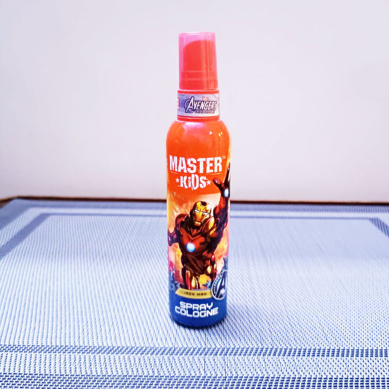 Master Kids Iron Man Cologne Spray 100ml - Gentle Kids Perfume Spray for Long Lasting Fresh Fragrance, Mild Non-Irritating Fo