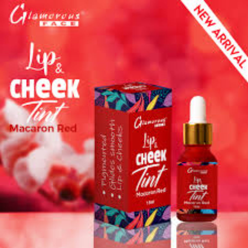 Glamorous Face Lip & Cheek Tint (MACARON RED)