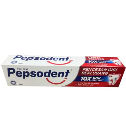 Pepsodent Anti-Cavity Toothpaste 190g 10× Stronger Teeth Protection Formula