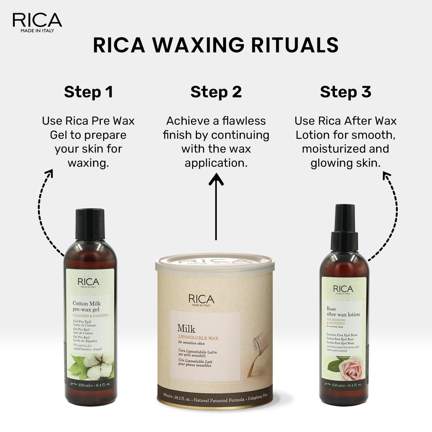 Rica Milk Liposoluble Wax for Sensitive Skin-800 ML