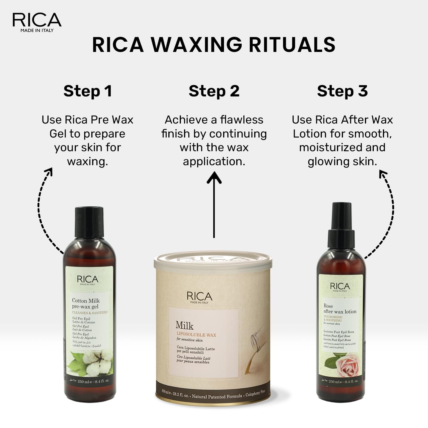 Rica Milk Liposoluble Wax for Sensitive Skin-800 ML
