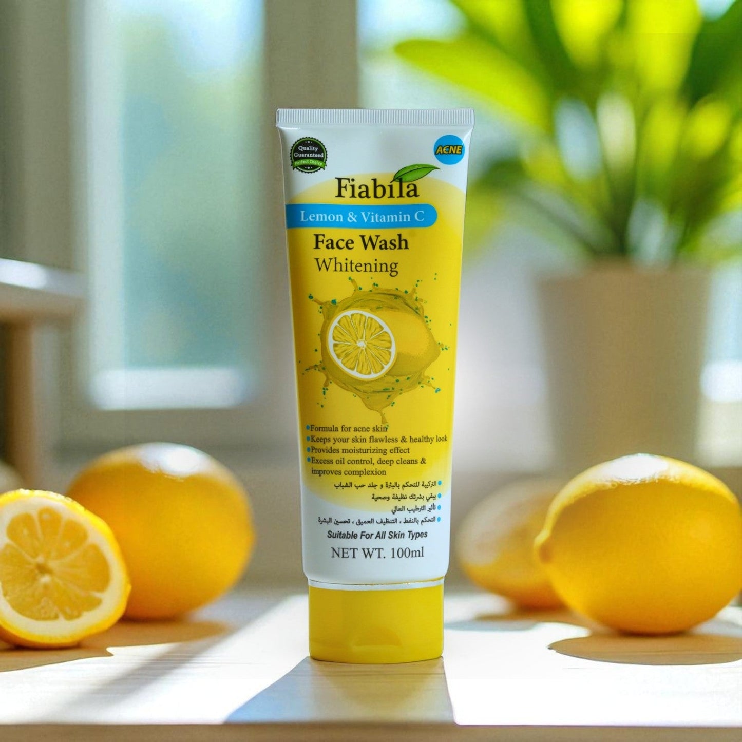 Fiabila Lemon & Vitamin C Face Wash 100 ml Brightening & Oil Control